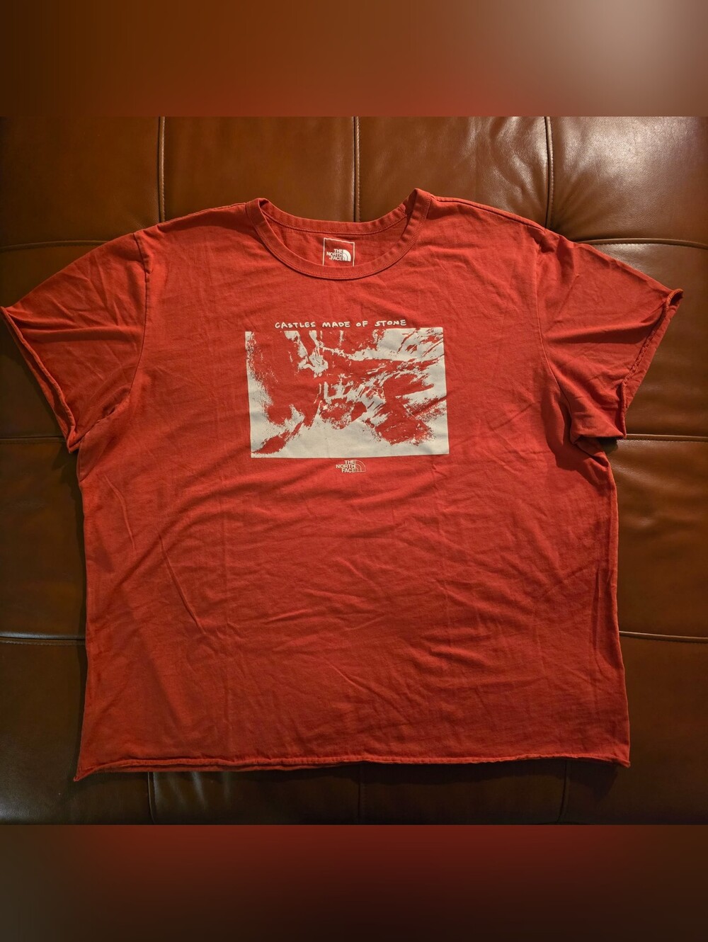 The North Face red t-shirt RUST orange